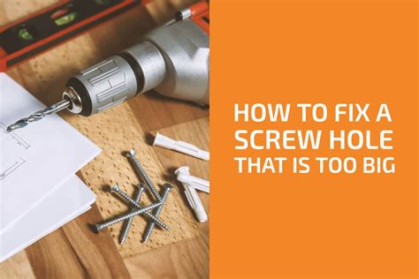 junction box screw hole too big|oversized screw hole repair.